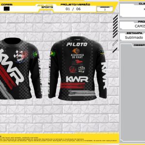 Camisa Manga Longa Preta KWR 2025